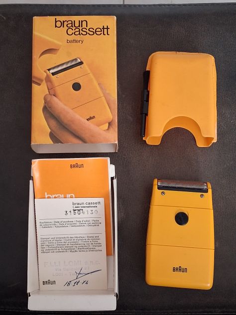 Rarissimo rasoio design Florian Seiffert a batteria- BRAUN Cassett 5 - Foto 3