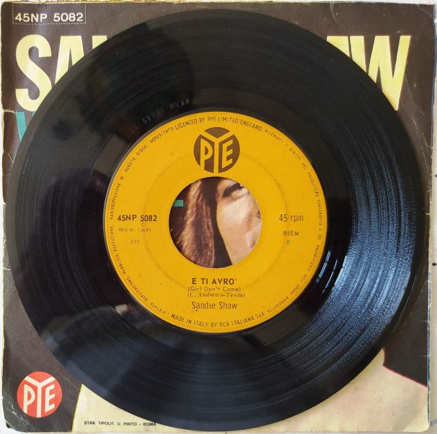 Sandie Shaw -Viva l'Amore con te / E ti avrò- 45rpm-1966 - Foto 3