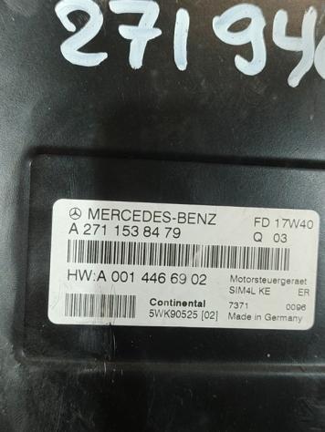 CENTRALINA MOTORE MERCEDES Classe C Berlina W203 2° Serie A2711538479 271946 benzina 1796 (0407) - Foto 2