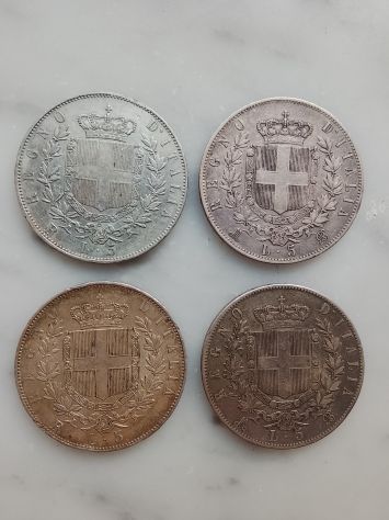 Argento Monete Regno d'Italia 5 lire Scudo 1800 - Foto 2