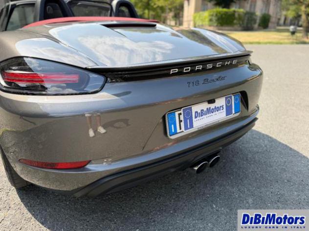 PORSCHE 718 Spyder 2.0 T GRIGIO AGATA CAPOTTE ROSSA CARBON ECC! rif. 23962385 - Foto 7