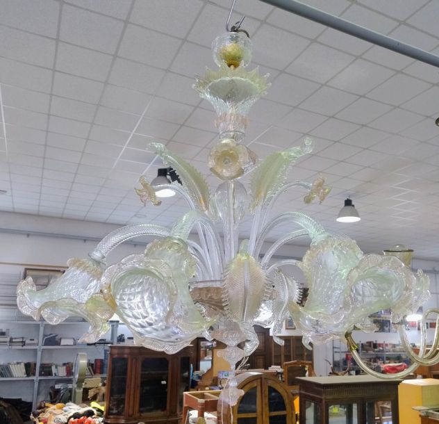 LAMPADARIO DI MURANO - TONI ROSA CIPRIA