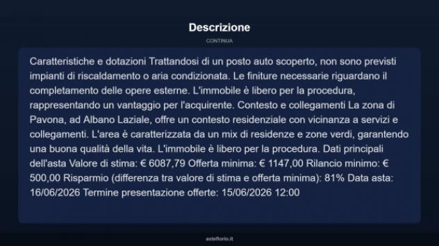 Immobile in asta di 1 m² in vendita a Albano Laziale - Foto 5