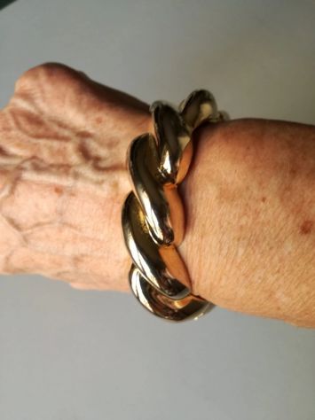 Bracciale donna metallo dorato - Foto 3