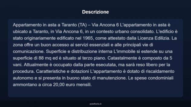 Immobile in asta di 88 m² in vendita a Taranto - Foto 16