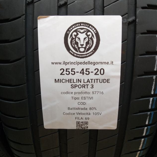 4 GOMME 255 45 20 MICHELIN A57716 - Foto 2