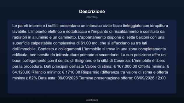 Immobile in asta di 301 m² con più di 5 locali in vendita a Bisignano - Foto 14