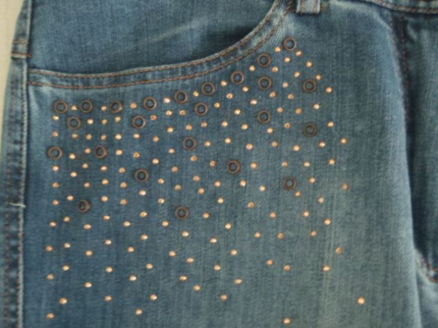 jeans pantaloni da donna decorati strass - Foto 4
