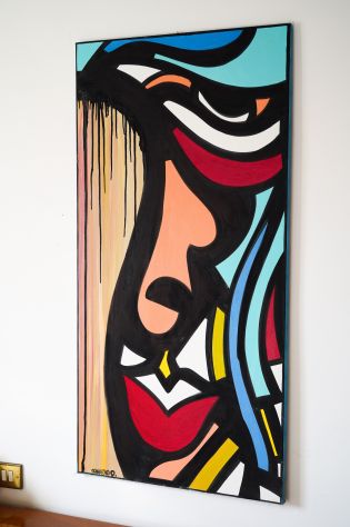 Quadro Pop Art moderno dipinto a mano - Foto 3