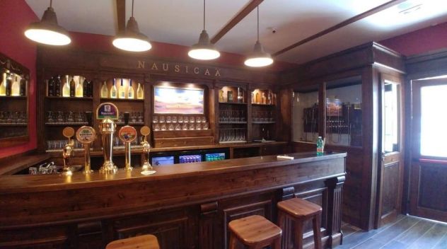 Sgabello h.80 legno per pub, per enoteca - Foto 3
