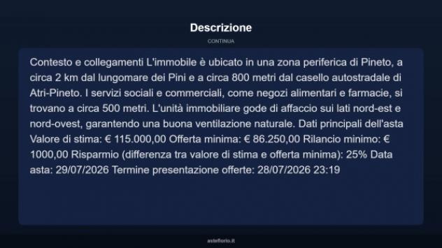 Immobile in asta di 67 m² in vendita a Pineto - Foto 12
