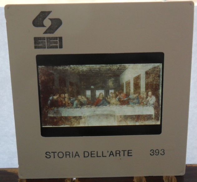 DIAPOSITIVA 393 SEI STORIA DELL'ARTE - PITTURA - LEONARDO DA VINCI - LA CENA - S