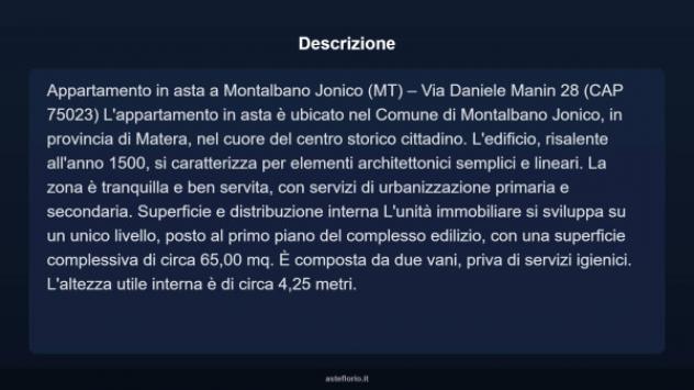 Immobile in asta di 65 m² in vendita a Montalbano Jonico - Foto 4