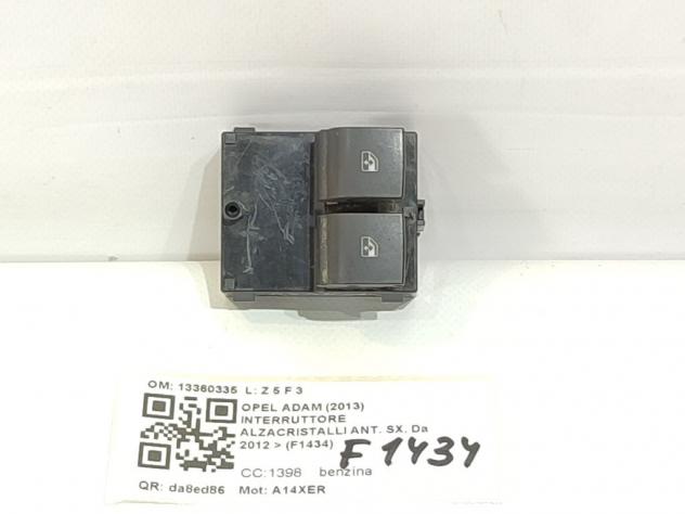 PULSANTIERA ANTERIORE SINISTRA OPEL Adam 1° Serie 13360335 A14XER (13) - Foto 3
