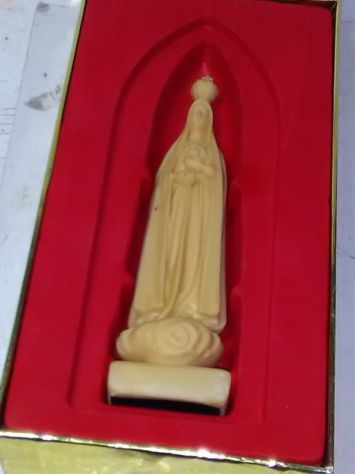 piccola statua di madonna con scatola originale anni 60