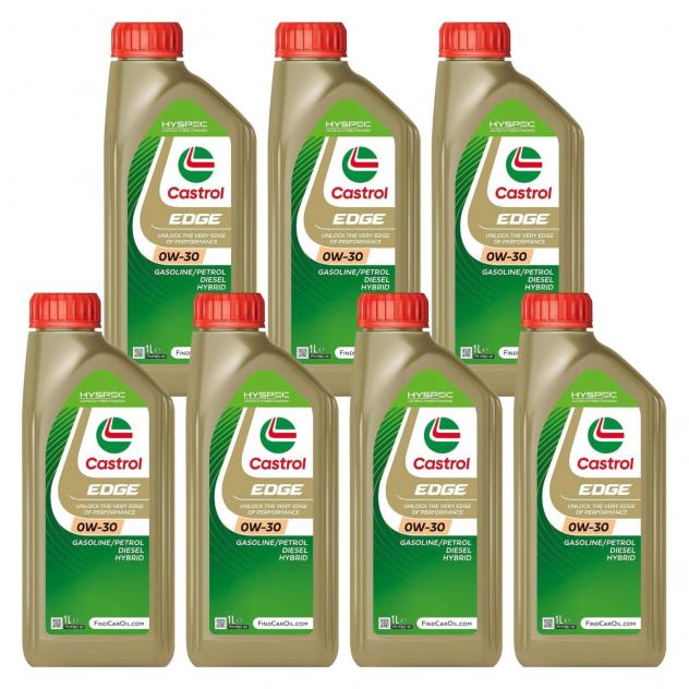 Castrol Edge 0W30 Confezione da 7 Litri 7x1L Codice 15F63B