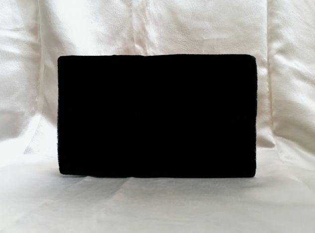 BELLISSIMA POCHETTE DA SERA RICAMATA IN ORO CON PIETRE DURE NUOVA, INDIA. - Foto 5