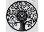 Orologio da Parete su Disco in Vinile da 33 Giri Realizzato a Mano - ALBERO