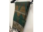 Sciarpa Double - Face Dimensioni 178x48 cm - Colore Verde Scuro e Arancione