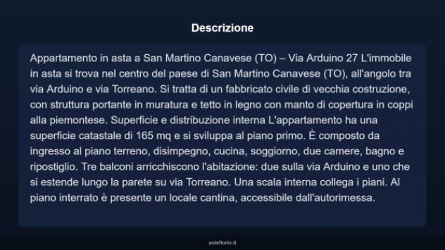 Immobile in asta di 165 m², box auto in vendita a San Martino Canavese - Foto 3