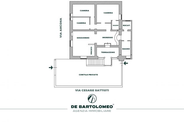 VIA C.BATTISTI RIFINITO APPARTAMENTO CON CORTILE - Foto 10