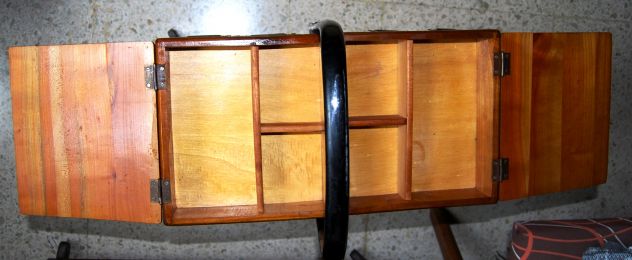 Portalavoro in legno 4 scomparti vintage   mis 45x25 H 50 - Foto 7