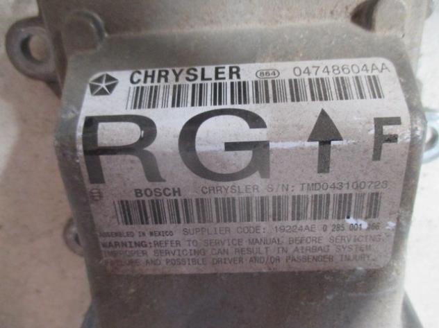 04748604AA KIT AIRBAG COMPLETO CHRYSLER VOYAGER 2.4 B 108KW AUT 5P (2001) RICAMBIO USATO - Foto 4