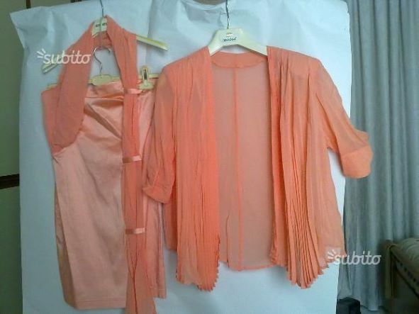Vestito color salmone TG 44 - Foto 2