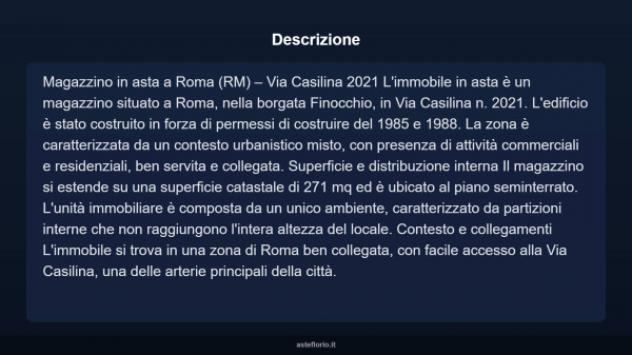 Immobile in asta di 271 m² in vendita a Roma - Foto 3