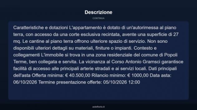 Immobile in asta di 130 m², box auto in vendita a Popoli - Foto 5