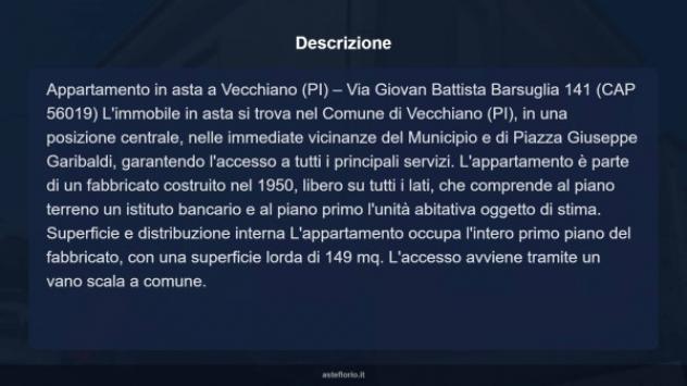 Immobile in asta di 149 m² con più di 5 locali e box auto in vendita a Vecchiano - Foto 5
