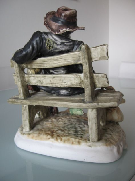 CAPODIMONTE ANZIANO CON FIASCO ORIGINALE!!!!! PERFETTO!!!!! - Foto 6