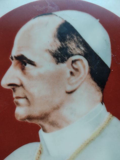 PIATTO DA PARETE DI PONTEFICE ANNI 60 - Foto 4
