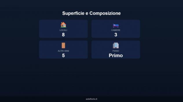 Immobile in asta di 150 m² con più di 5 locali in vendita a Fiumara