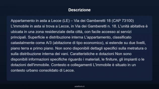 Immobile in asta di 70 m² in vendita a Lecce - Foto 12