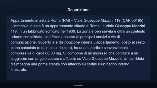 Immobile in asta di 86 m² in vendita a Roma - Foto 3