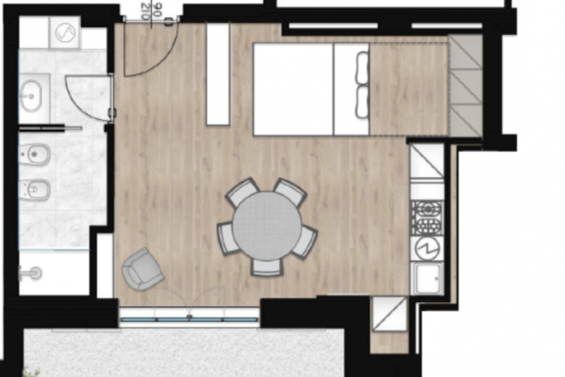MONOLOCALE IN PIAZZA SANTA GIULIA: 400 euro