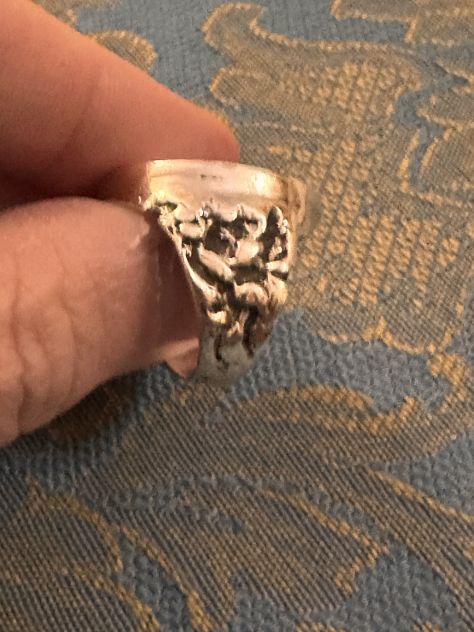 Anello chevalier stemma nobile corona - Foto 4