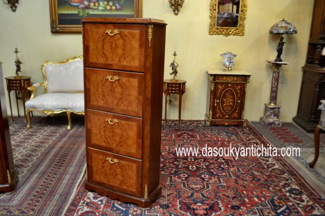 Scarpiera stile Napoleone III a quattro ripiani - Foto 7
