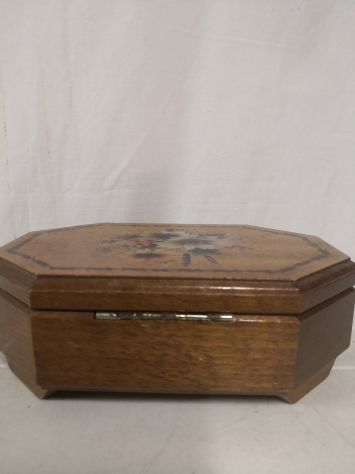 Porta gioielli/oggetti in legno vintage anni '70 dipinto a mano Moena (TN) - Foto 3