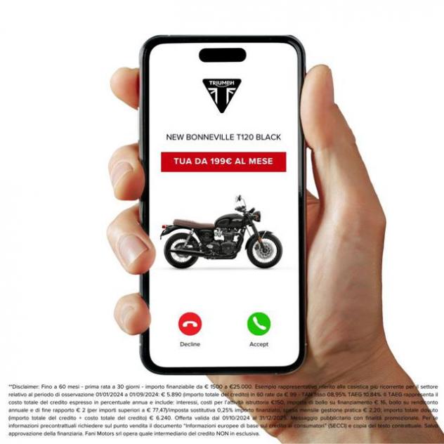 TRIUMPH Bonneville T120 BLACK MY2026 rif. 23992117 - Foto 3