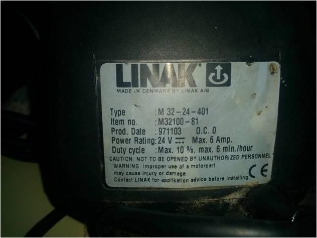 Motore attuatore lineare linak 24v Usato - Foto 3