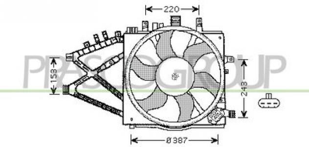 CONVOGLIATORE ARIA (a/c) OP030F004 OPEL - CORSA C - 2003 2006, OPEL - TIGRA TWIN TOP - 2004
