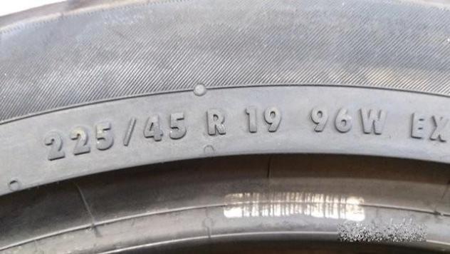 4 gomme 225 45 19 continental rft a574 - Foto 7
