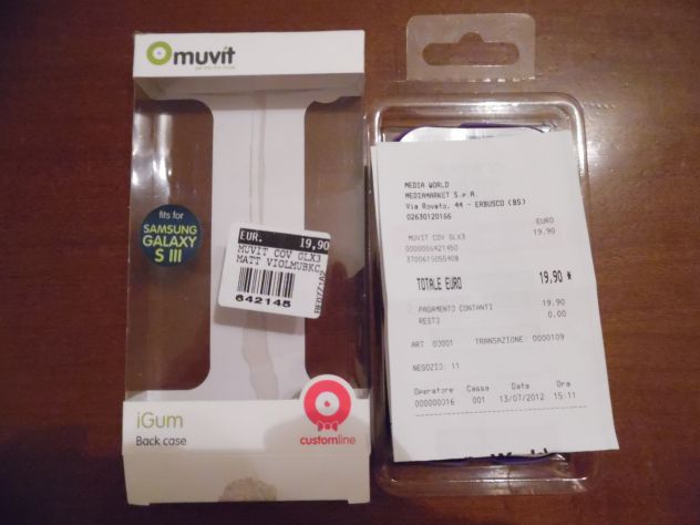 COVER USATA POCHISSIMO,CON SCATOLA,SCONTRINO,ISTRUZIONI,PER CELLULARI SAMSUNG GA - Foto 4