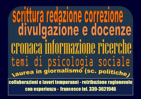 Scrittura - Redazione Testi - Lettura Manoscritti