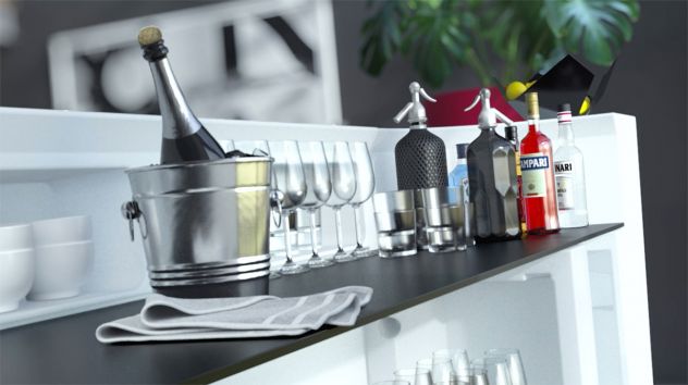Bancone Bar Componibile per Esterno Marvy di Lyxo - Foto 8
