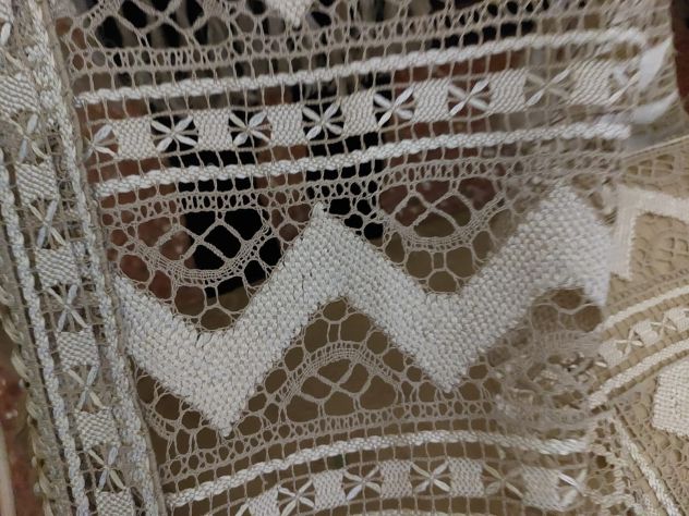 Coperta Matrimoniale Vintage 1930 (nuova) | Design Traforato | Lusso Écru - Foto 5