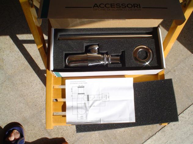 Sifone di scarico cromato nuovo - Foto 2