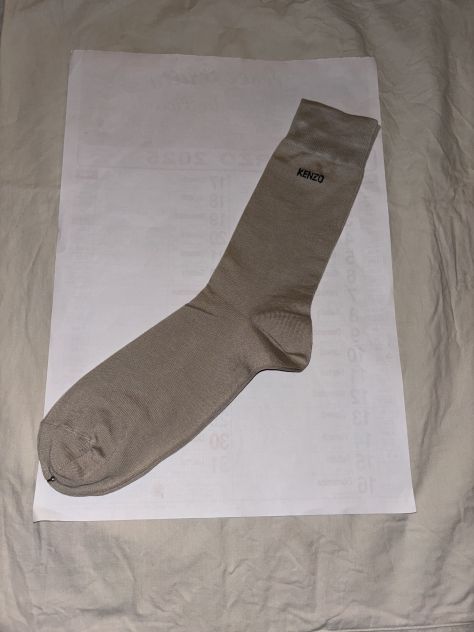 CALZE NUOVE DA UOMO FIRMATE ORIGINALI”KENZO”MADE IN ITALY N’42-44 IN COTONE - Foto 7
